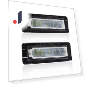 2x 18 SMD CANBUS White LED License Plate Light — License Plate, Modern Home Furnishing