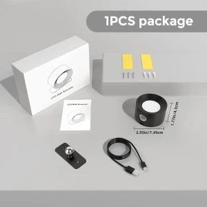 LED Wall Sconce with USB Charging Port, Modern Home Furnishing