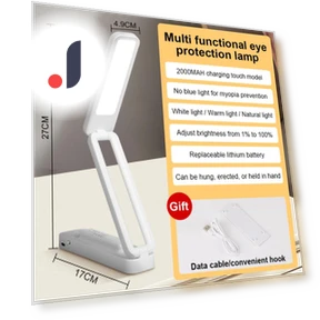 Touch Control Desk Lamp with Adjustable Brightness — Desk & Table Lighting, DC-HOME Textile
