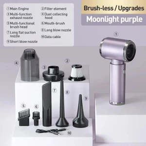 Wireless Car Vacuum with Powerful Suction — Robot Vacuum, Chic Interiors