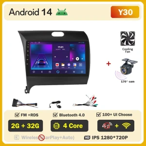 Android 14 Car Radio with Touchscreen — Car Infotainment System, AutoSphere
