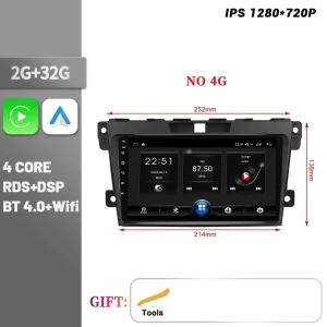 Bluetooth Wireless CarPlay Touch Screen Stereo Car Radio Multimedia Player with Navigation 4G GPS — Car Infotainment System, AutoSphere