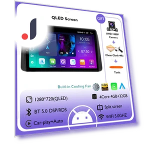 Car Radio Android 14 Multimedia Wireless Carplay Auto Stereo QLED Touch Screen — Stereo Receivers, AutoSphere