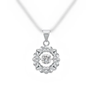 Heart-shaped Dance Pendant Necklace, Original jewelry design