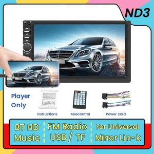 7-inch HD Touchscreen Universal Car Radio Receiver, AutoSphere