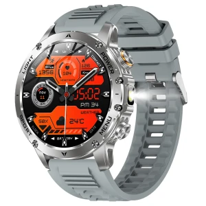 Smartwatch with 1.7 inch Screen, Built-in Flashlight, 100+ Sports Modes, Health Management, Smart Voice Assistant, IP68..., Senbono