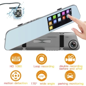 Car Dash Cam with Touch Screen and Dual Lens, Popular House
