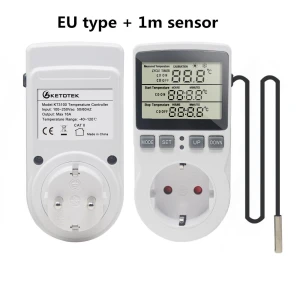 Digital Temperature Controller Thermostat Outlet, Ketotek