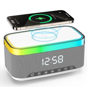 Smart Bluetooth Speaker with Night Light and Wireless Charger, Sweet Story