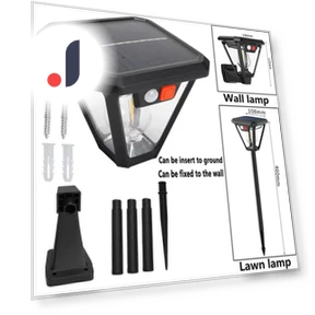 Solar Lights Outdoor 2IN1 Waterproof LED Tungsten Light Bulb Motion Sensor Wall Lamp — Garden Illumination, AutoSphere