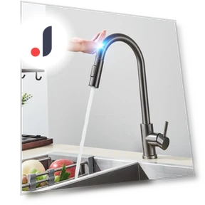 Touchless Pull-Down Kitchen Faucet — Smart-Touch Kitchen Faucets, Dream Garage