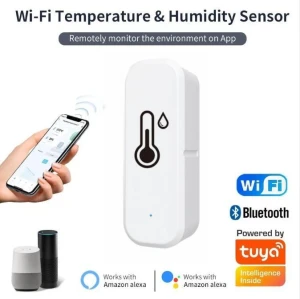 Wireless Smart WiFi Temperature and Humidity Sensor, OmniShop