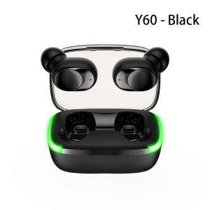 Bluetooth Headphones with LED Display — Wireless Earbuds, HOME-Auto-001