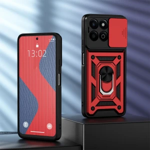 Shockproof Case with Slide Camera Protector and Stand, KEYSION