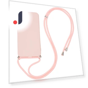 Fiber Lining Rubberized TPU Cover with Long Lanyard — Phone Accessories, Smartwatch 2025