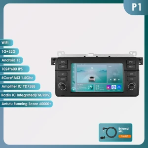 7-inch AI Voice Control 2DIN Android Car Radio, Hizpo