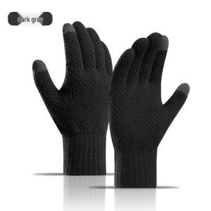Fingerless Fleece Gloves with Pineapple Design and Touchscreen Compatibility, Millioner