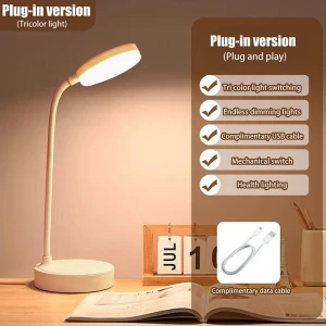 LED Desk Lamp with 3 Dimming Levels, Comfortable Housy