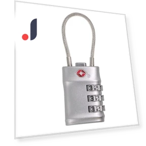 Portable Smart Combination Lock Padlock with Steel Cable — Luggage Locks, SZmohan