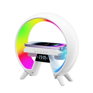 Smart Light Wireless Charger with Bluetooth Speaker and Alarm Clock, BC Pet Supplies