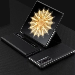 Smooth Leather Phone Case with Smart Window, Sunsky-Spare Parts