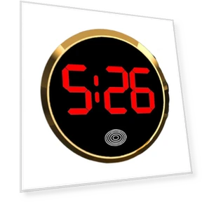 Mini Fluorescent Dashboard Clock with Touch Control — Clock, rocajijian