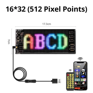 Programmable RGB LED Matrix Display Sign, HOME-Auto-001