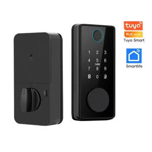 Smart Fingerprint Deadbolt Lock with Latch/Door Sensor, Crown Global