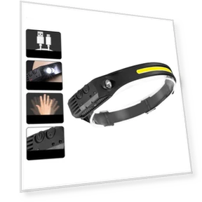 LED Headlamp Multi Gears Rechargeable Sensor Head Lamp — Flashlights, Vestidos