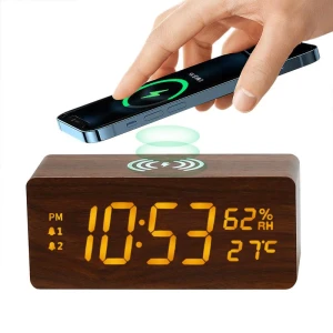 Smart Wireless Clock with Charging, Fashionable bags