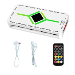 3-in-1 5V 3-Pin ARGB Controller Hub, Oudun