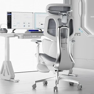 Smart Ergonomic Chair with Automated Lumbar Tracking, 4D Headrest, Ventilated Seat — Ergonomic Chair, Hbada