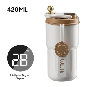 Digital LED Temperature Display Smart Thermos Bottle — Smart Water Bottle, Household supplies MH