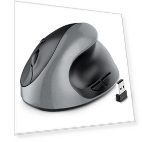 Ergonomic Wireless Vertical Rechargeable Silent Designer Mouse — Mouse Pads, Computer boost