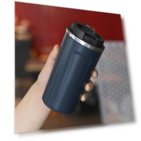 Portable Smart Temperature Measuring Thermos Cup — Beverage Warmers, Indoor Furniture