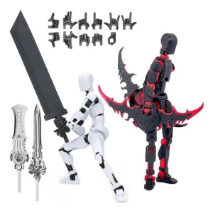 3D Printed Robot Figure with Accessories, Home Textile Star