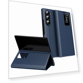 Case with Card Holder Smart View Window — Phone Accessories, Samrtwatch Bands Straps