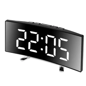 Creative Curved LED Desk Clock, TOP-MALL-001