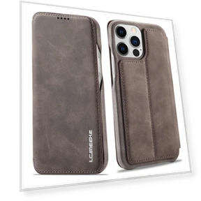 Drop-proof Stand Cover PU Leather Phone Case with Card Slot — Phone Accessories, Smartwatch 2025