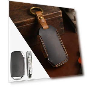 Genuine Leather Key Protective Cover — Key Holders & Accessories, Auto Parts Decorate