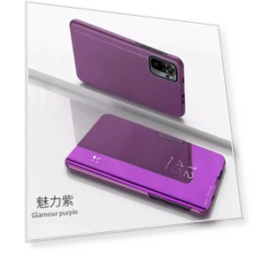 Leather Smart Mirror Magnetic Flip Phone Case — Flip Cases, case-A1