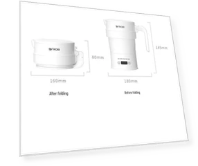 Portable Foldable Electric Kettle — Kettles & Tea Machines, TrendVibeCN