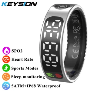 Smart Ring 5ATM Waterproof Health Tracker, KEYSION