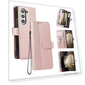 Splicing Imprinted Rhombus Leather Phone Cover with Wrist Strap — Phone Accessories, Smartwatch 2025