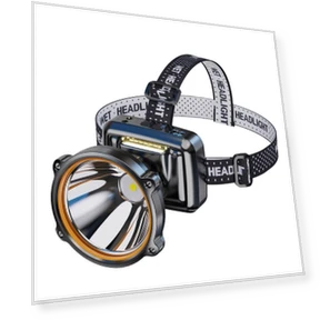 Waterproof LED Headlight with Digital Display — Driving & Fog Lights, xinyan