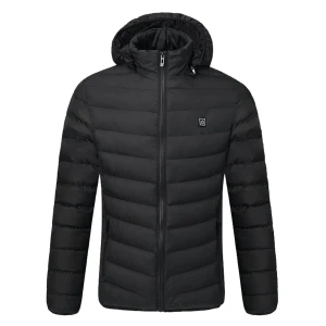 Winter Smart USB-Padded Cotton Jacket with Electric Heating, mianduijifengba