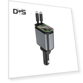 4-in-1 Retractable Car Charger with Starlight Roof Light — Chargers, Enjoy Smart Home