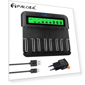 8 Slot LCD Display USB Smart Battery Charger — Chargers, PALO