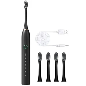 Electric Toothbrush with 4 Brush Heads — Electric Toothbrush, Refreshing Home