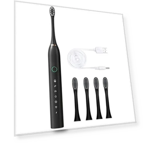 Electric Toothbrush with 4 Brush Heads — Electric Toothbrush Heads, Refreshing Home